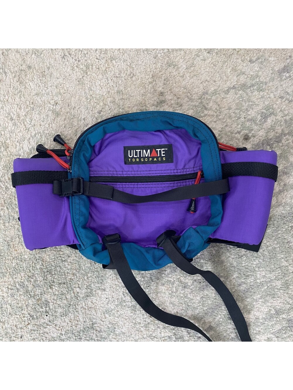 Vintage Ultimate Torsopacs Trekker Lumbar Waist Pack Hiking Fanny Pack Teal
